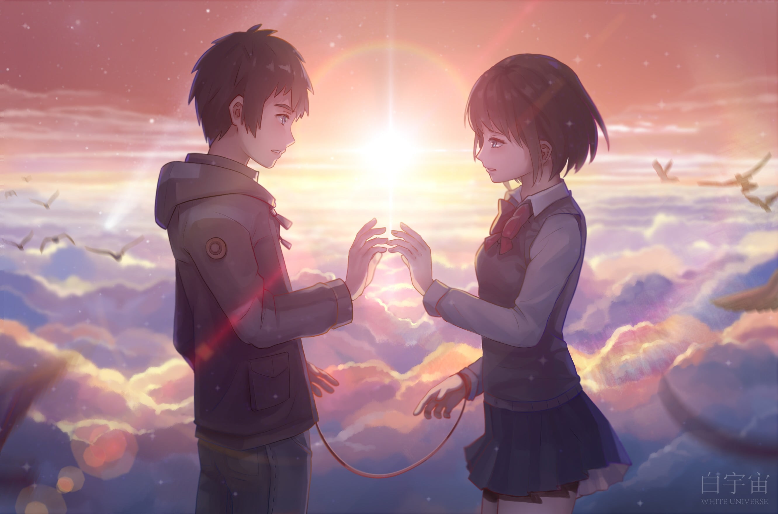 Couple Kimi No Nawa - HD Wallpaper 