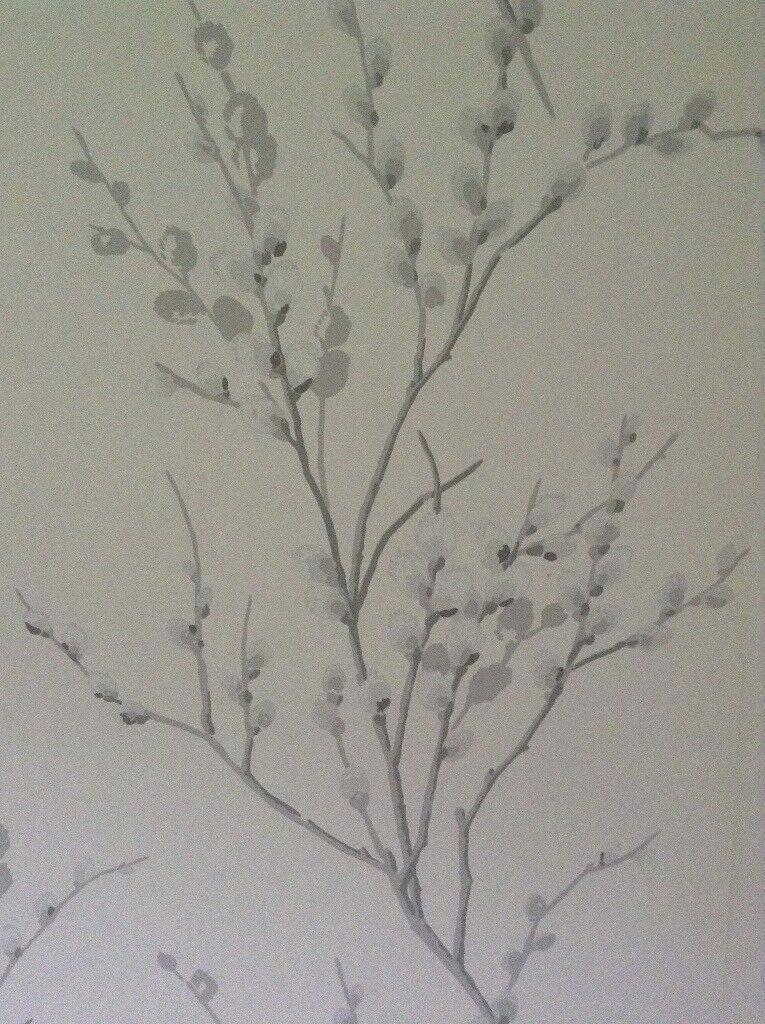 Laura Ashley Wallpaper Homebase Laura Ashley Wallpaper - Laura Ashley Pussy Willow - HD Wallpaper 