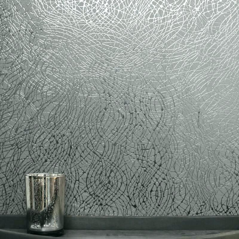 Metallic Wallpaper Bedroom Black Damask Wallpaper Bedroom - Arthouse Foil Swirl Wallpaper Silver - HD Wallpaper 