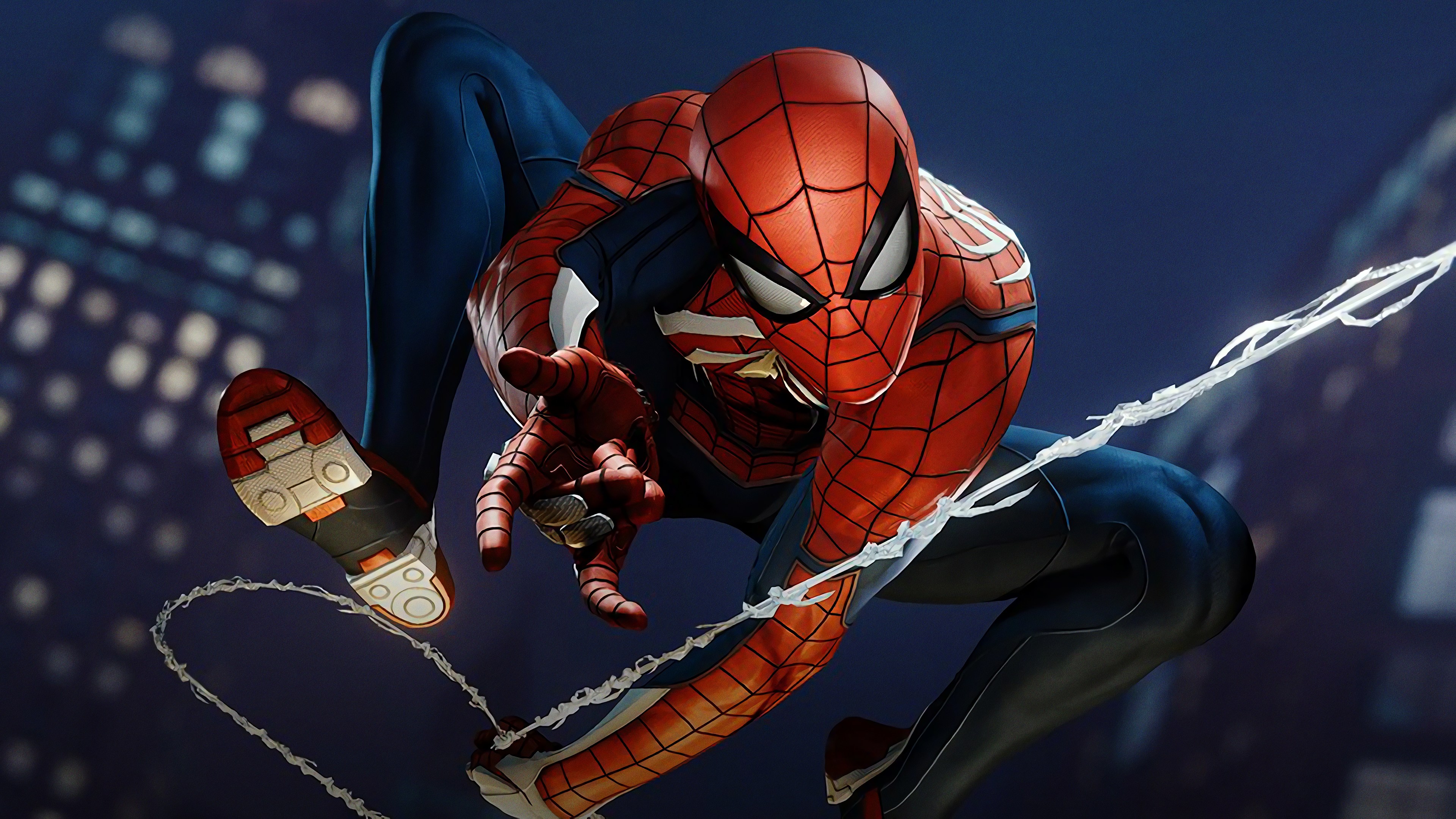 Spider Man Ps4 Swinging 3840x2160 Wallpaper Teahub Io