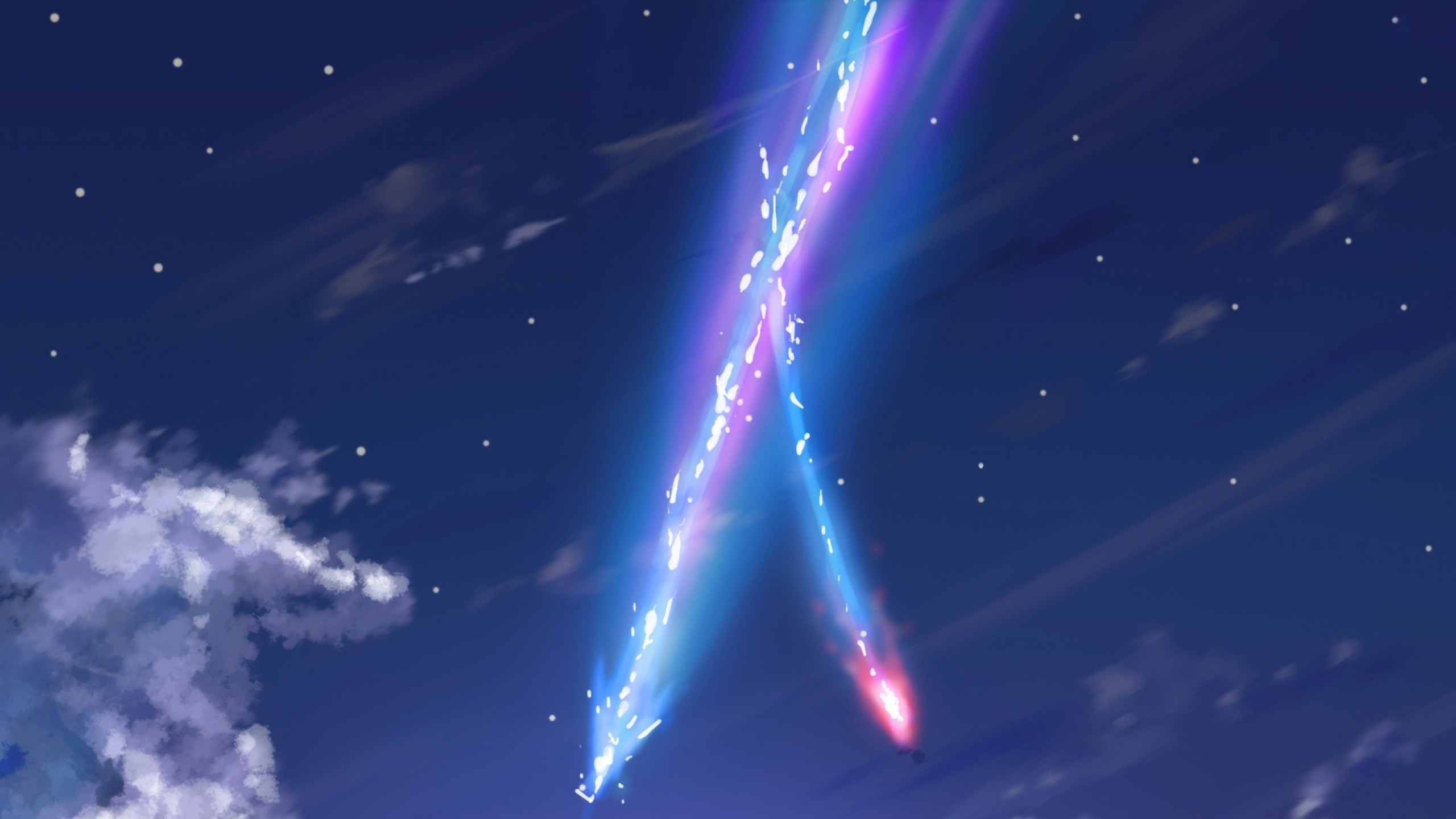 Kimi No Na Wa, Sky, Clouds, Your Name - Kimi No Na Wa Wallpaper Hd - HD Wallpaper 