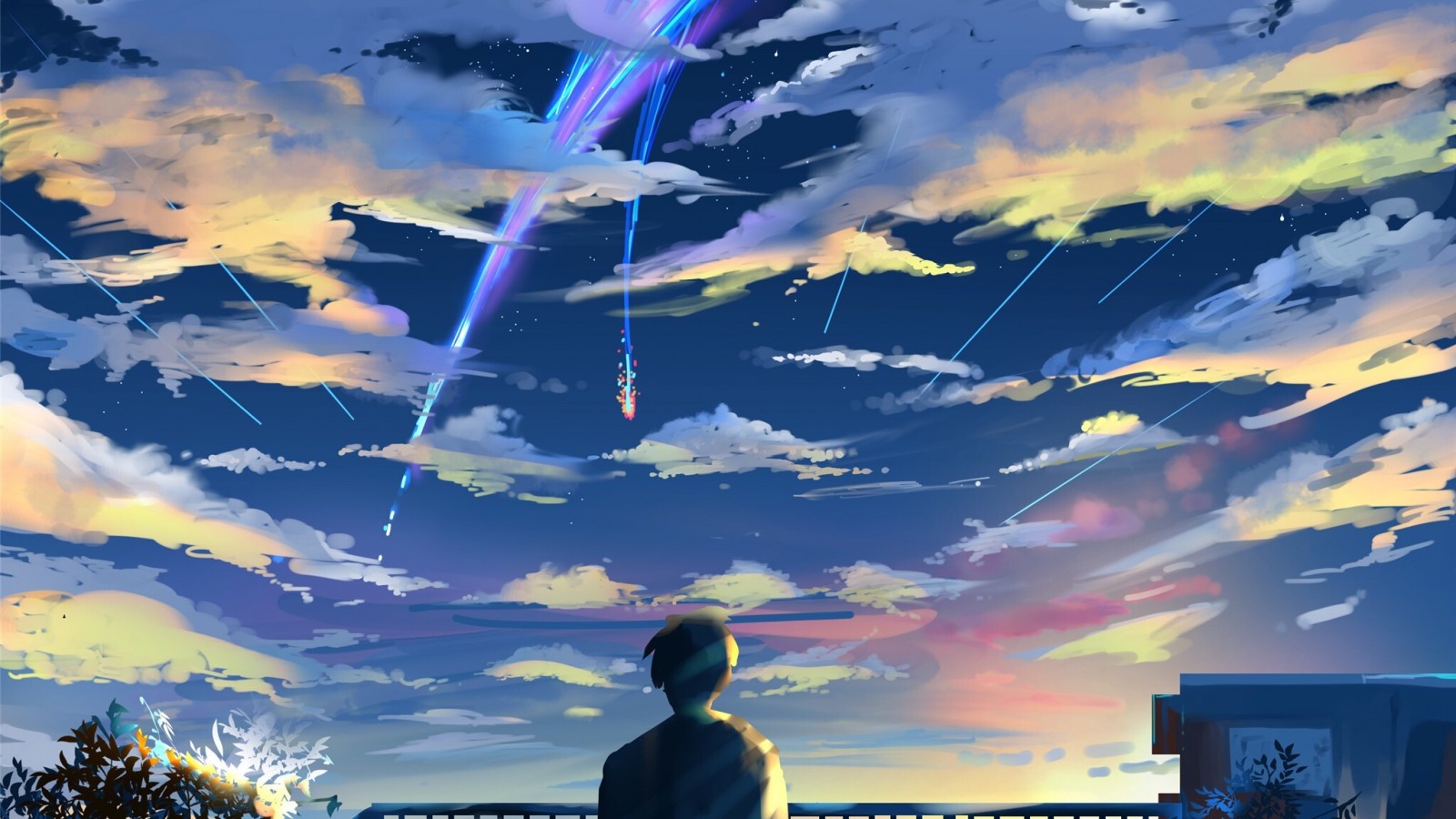 Download Backgrounds For With Your Name 249,58 Kb - Taki Kimi No Nawa - HD Wallpaper 