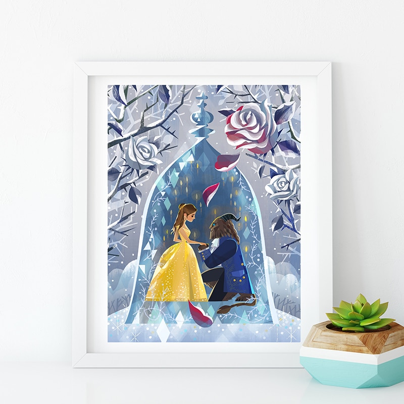 Draw Beauty And The Beast - HD Wallpaper 