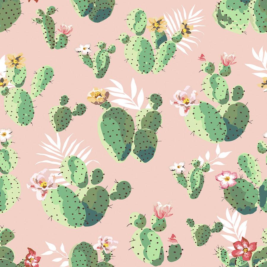 Cactus Pattern - HD Wallpaper 