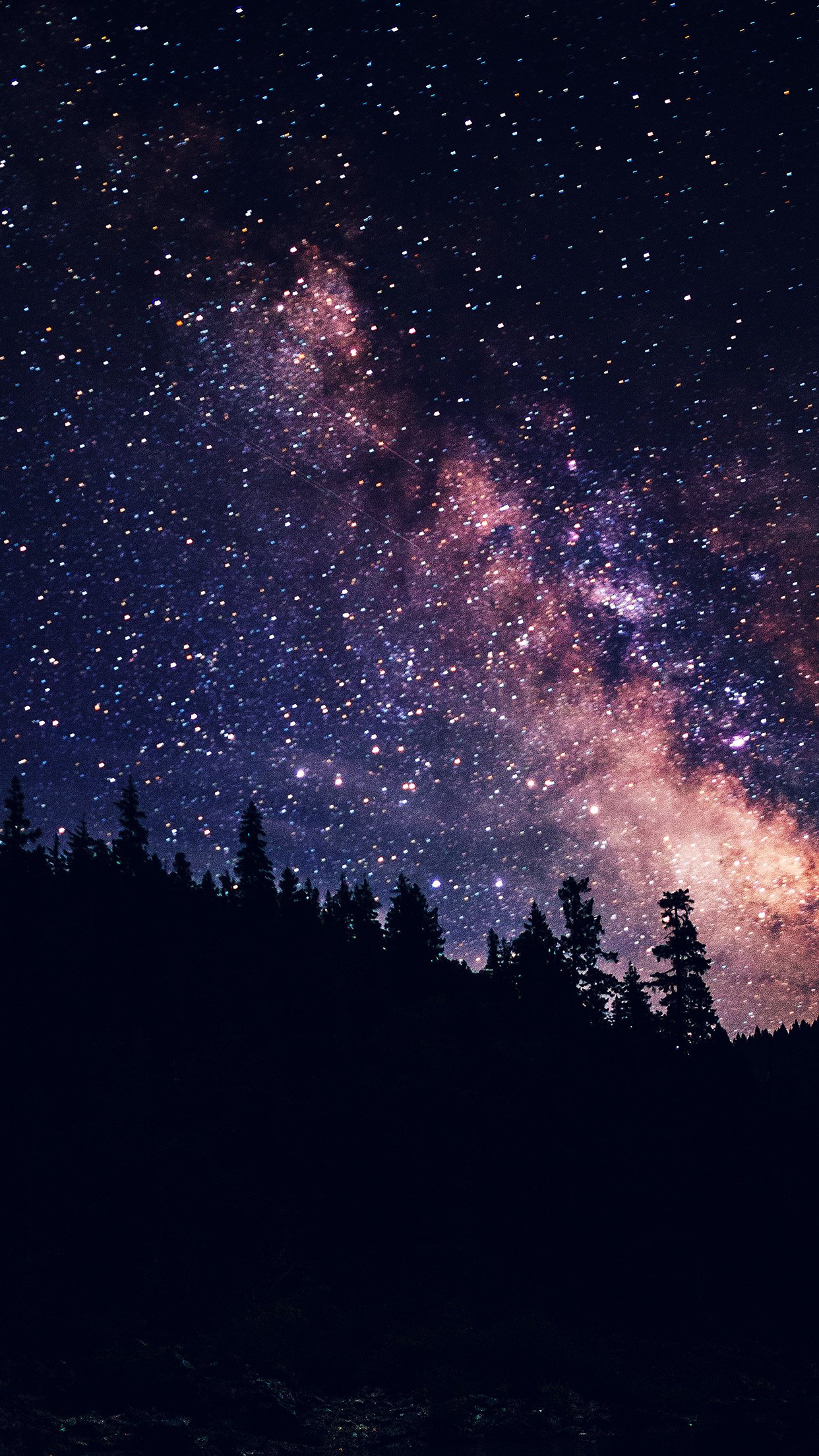 Night Sky Dark Space Milkyway Star Nature Android Wallpaper - Night Sky  Wallpaper Iphone - 1242x2208 Wallpaper 