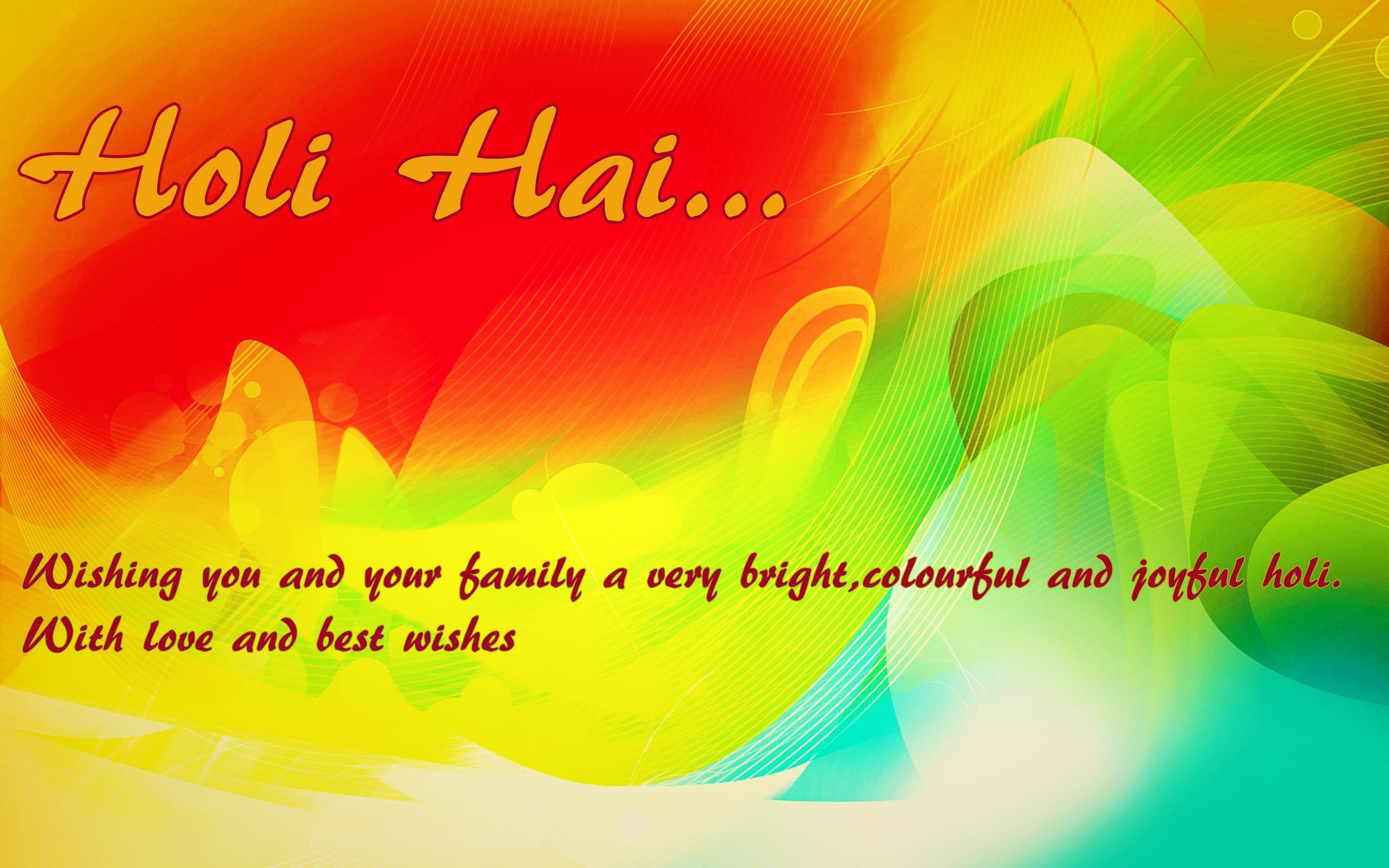 Holi Wallpapers, Friendship Day Images And Diwali Wallpapers - Holi Wishes For Family - HD Wallpaper 