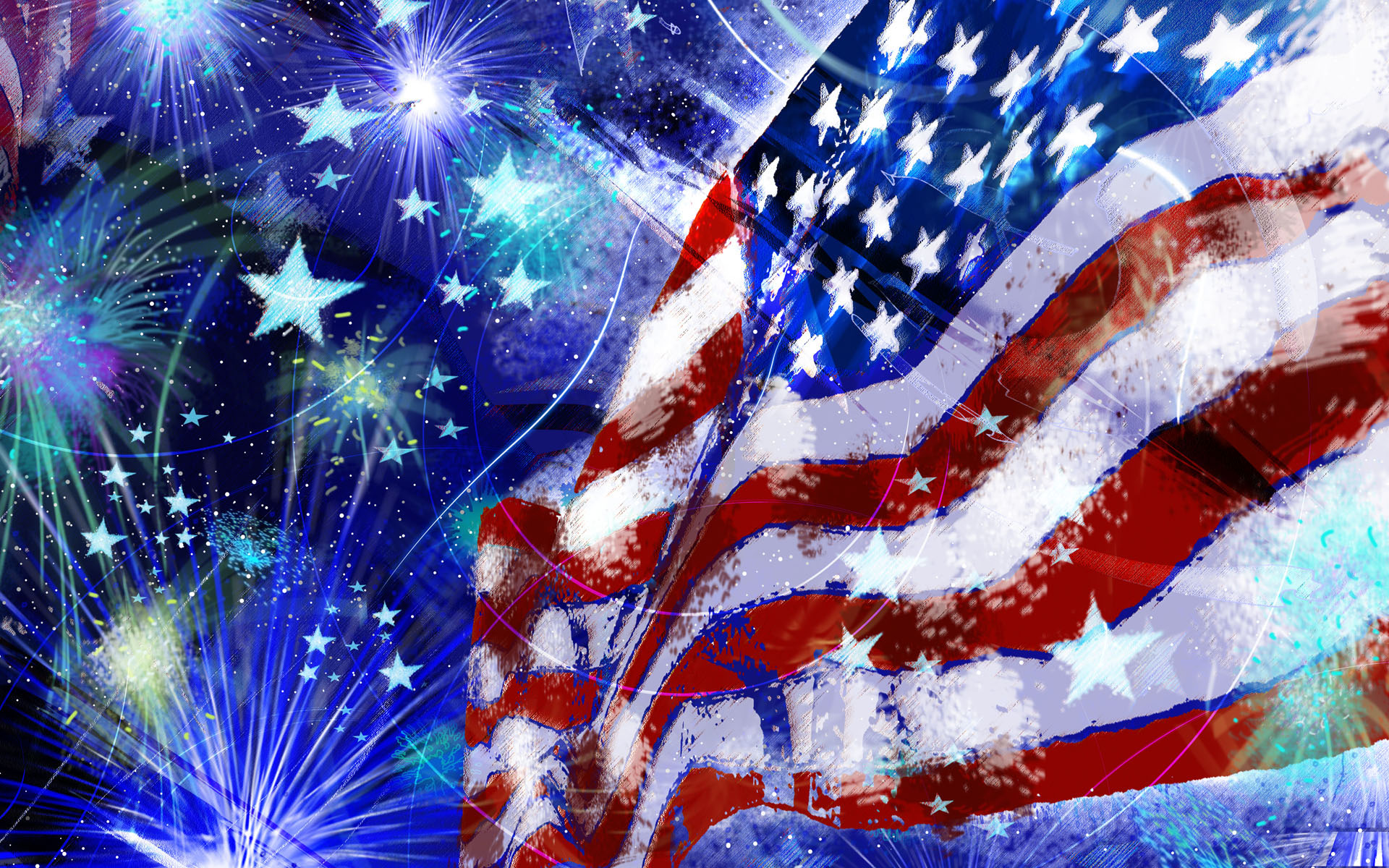 Independence Day - 4 Of July Backgrounds - HD Wallpaper 