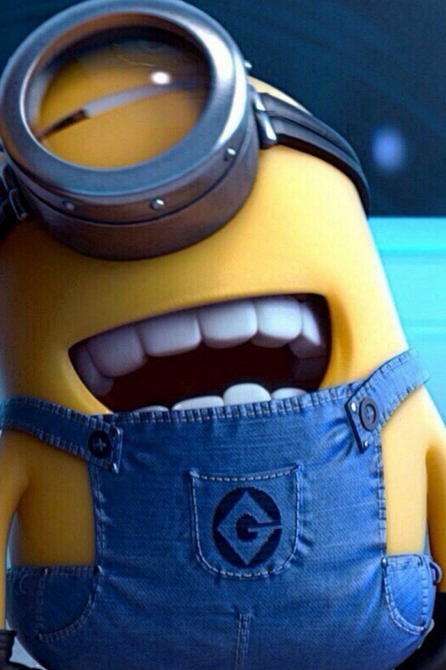 Funny Movie Cartoon Minion Iphone 4s Wallpaper - Iphone Minion Wallpaper Hd - HD Wallpaper 
