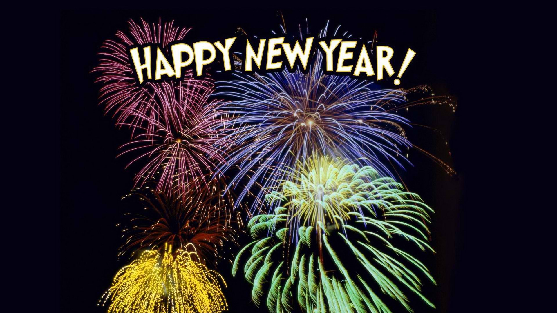 Happy New Year Gif Fireworks - HD Wallpaper 