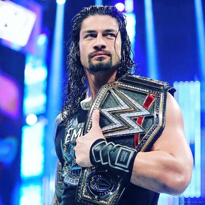 Download Roman Reigns Hd Wallpapers - Roman Reigns With Wwe Championship - HD Wallpaper 