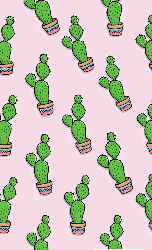 Background, Flowers, And Pattern Image - Background Cactus - HD Wallpaper 