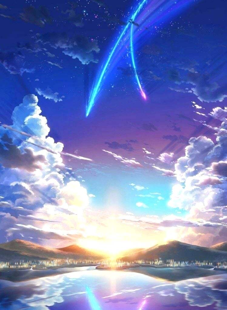 Your Name Wallpaper Is This First Heart Tv Samsung - Your Name Anime  Scenery - 749x1024 Wallpaper 