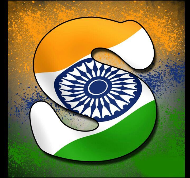 S Letter In Indian Flag - HD Wallpaper 