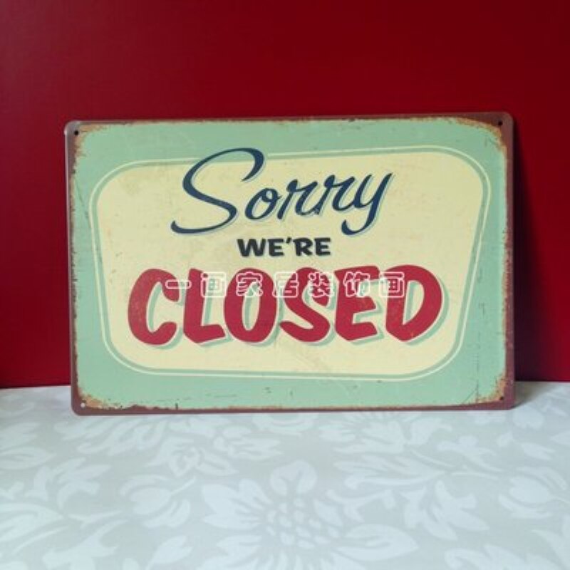 Sorry We Re Closed Vintage - HD Wallpaper 