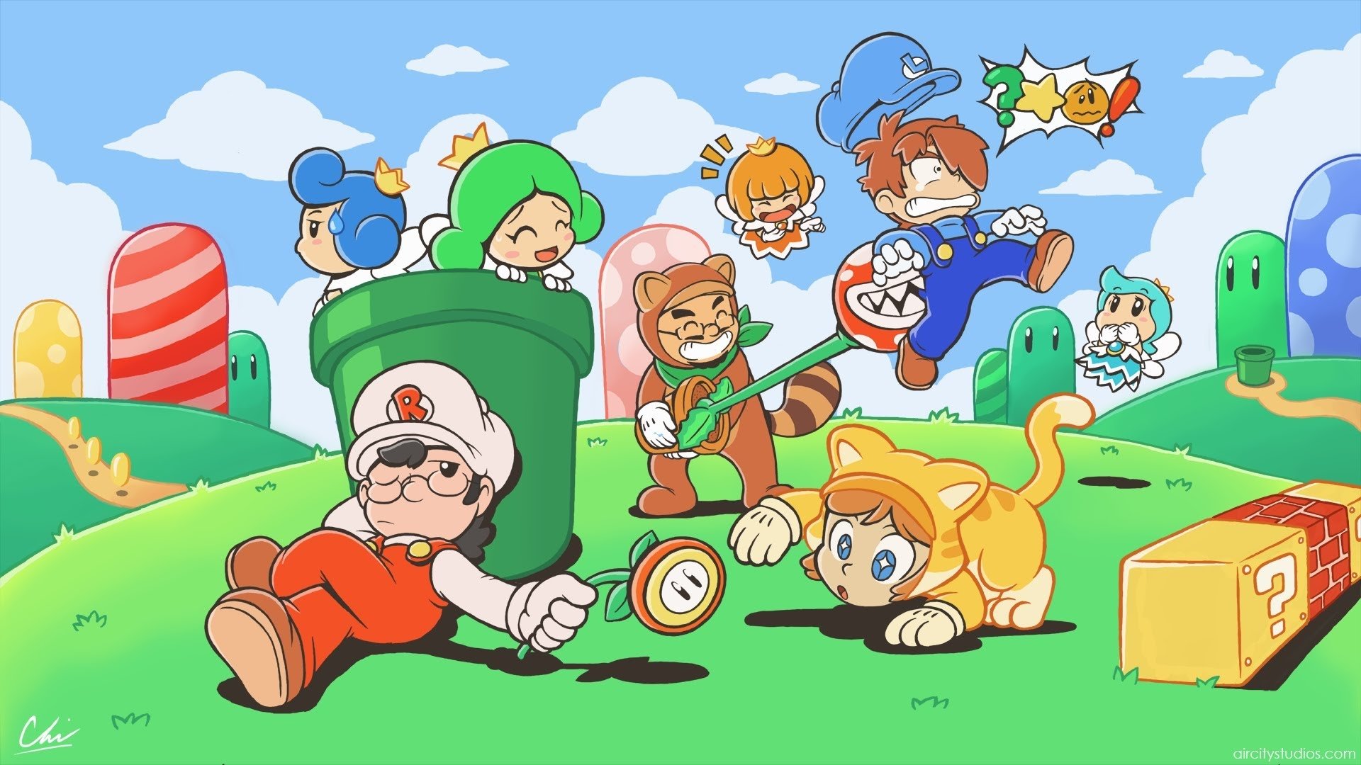 Super Mario 3d World Cartoons - HD Wallpaper 