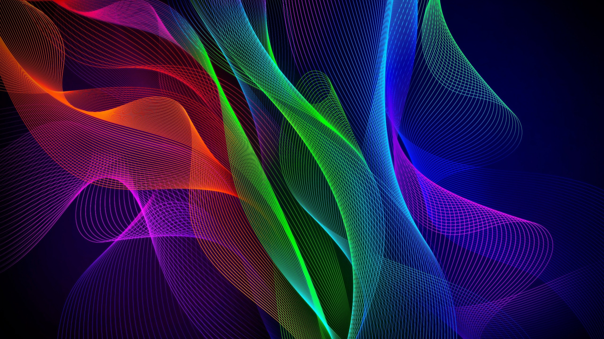 Waves, Colorful, Razer Phone, Stock, Wallpaper - 2560 X 1080 Razer - HD Wallpaper 