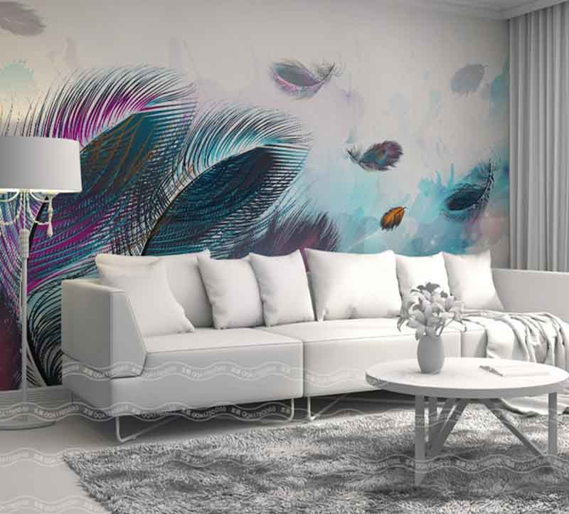 3d Wallpaper For Walls For Living Room Modern Interior - Modern Living Room Wallpaper Ideas - HD Wallpaper 