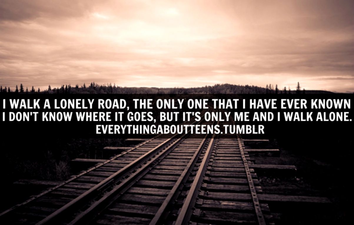 Download This Alone Walking Quotes Hd Wallpaper To - Quotes For Walking Alone On Roads - HD Wallpaper 