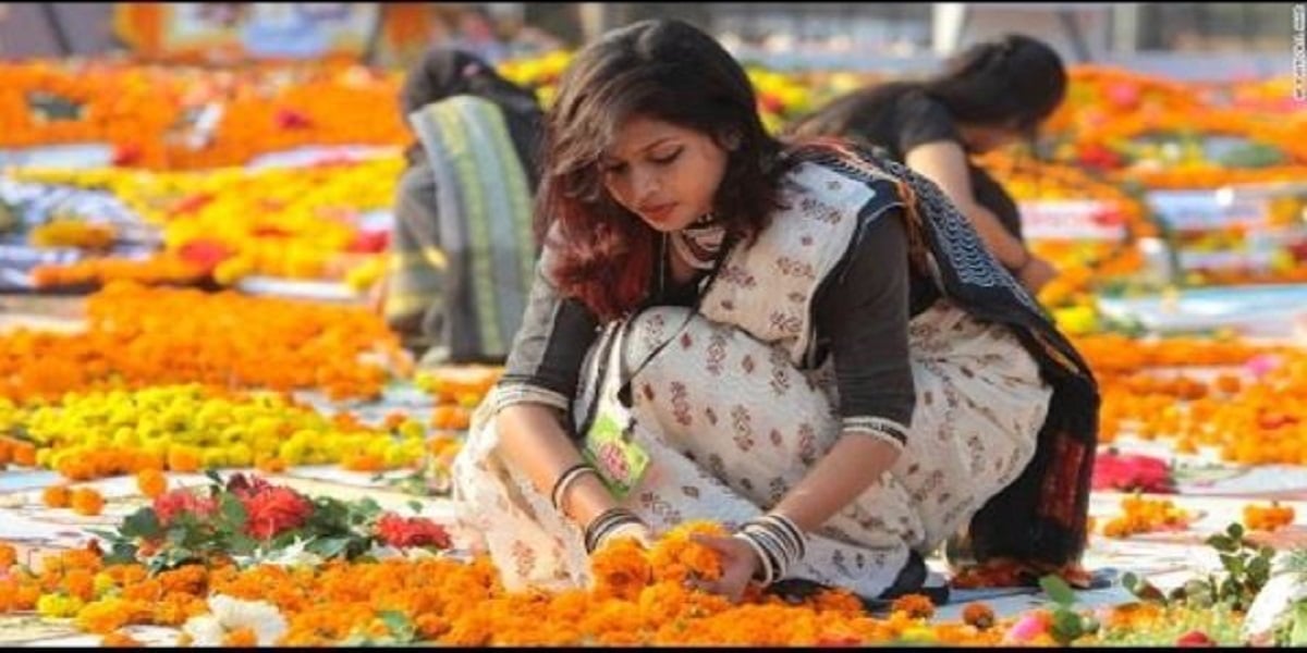 21 February Pic Woman Bangladesh - HD Wallpaper 