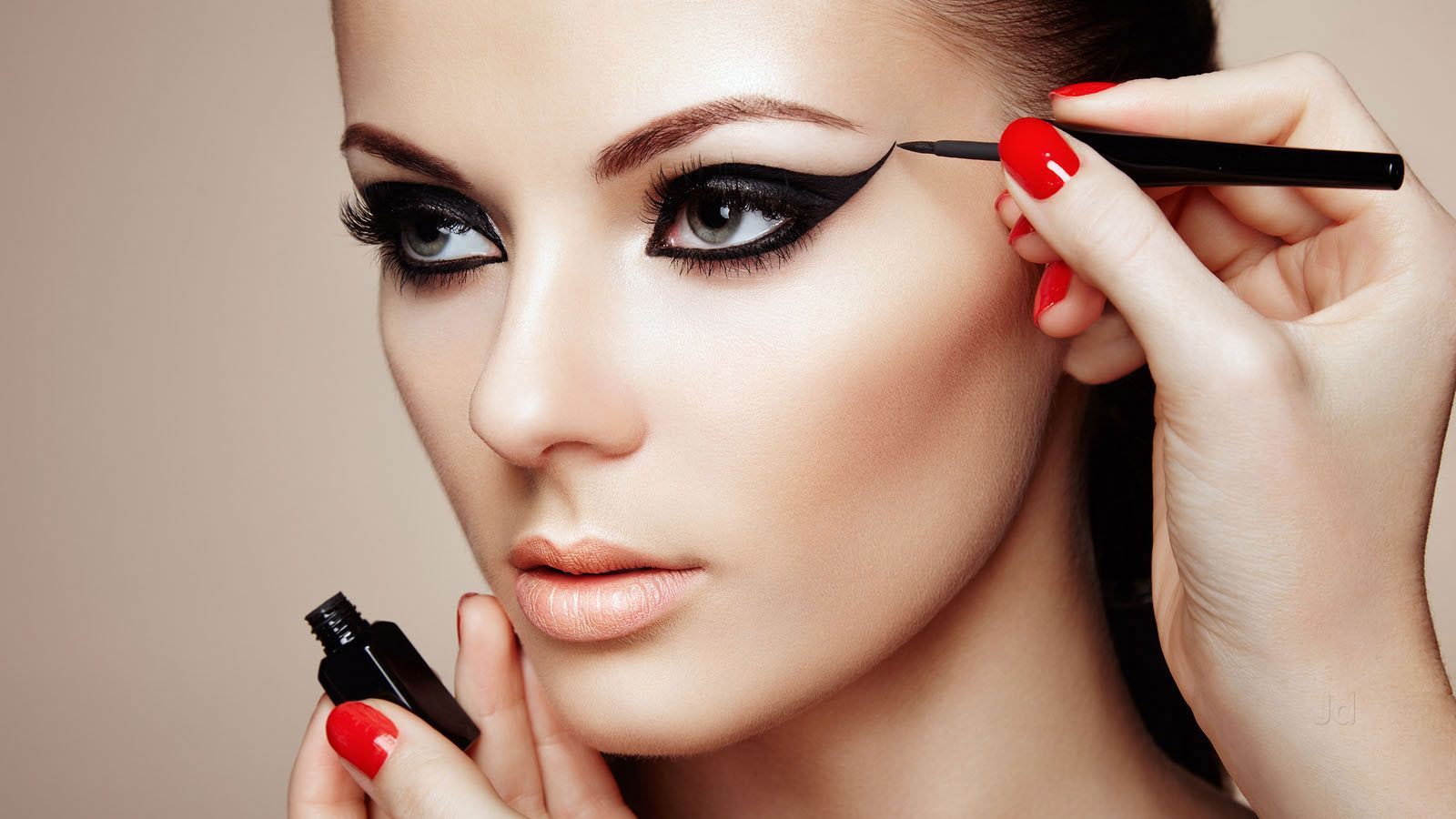 Full Face Of Makeup Model - HD Wallpaper 