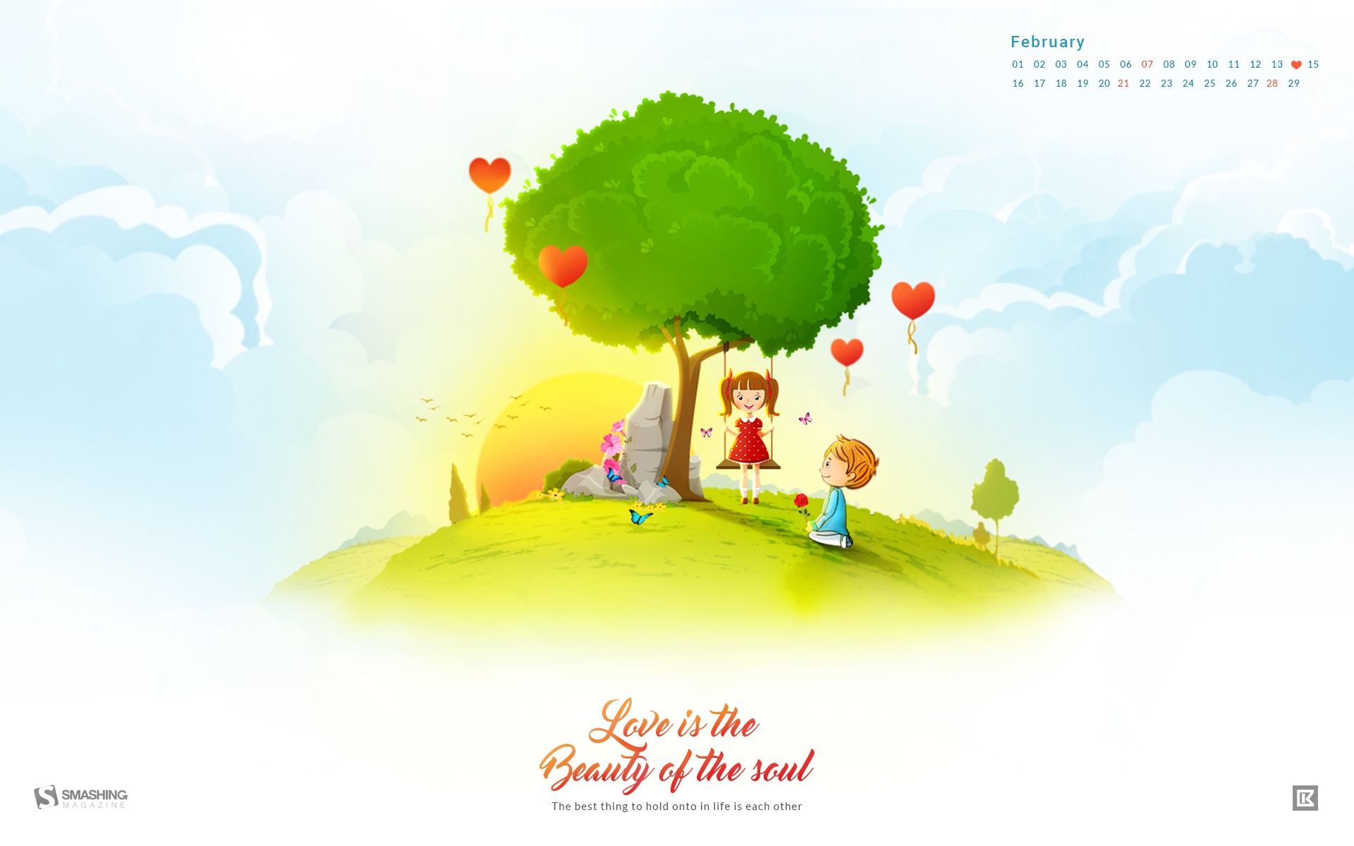 Month Year Calendar Wallpapers - Love To Each Other Hd - HD Wallpaper 