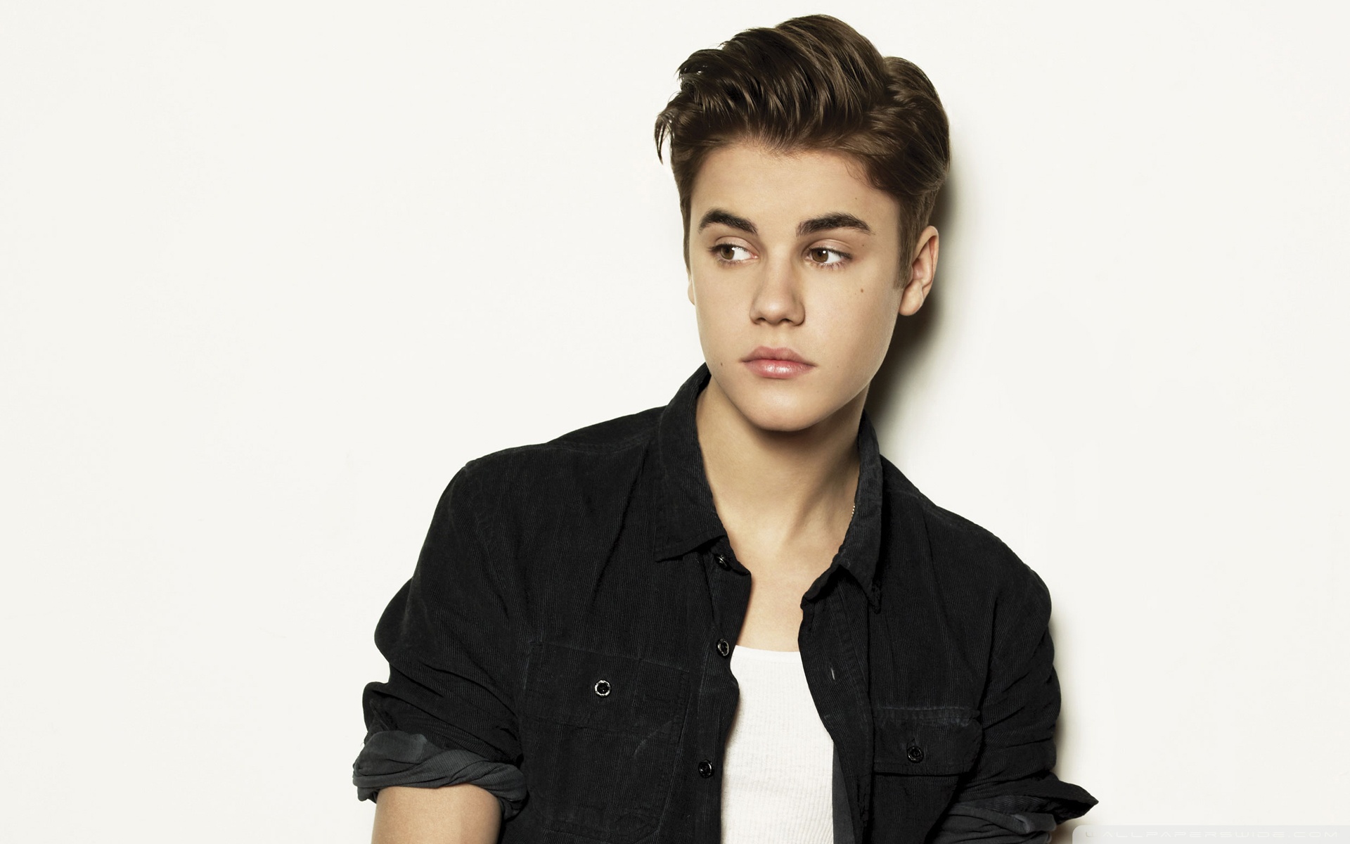 Justin Bieber Black Hairstyle - HD Wallpaper 