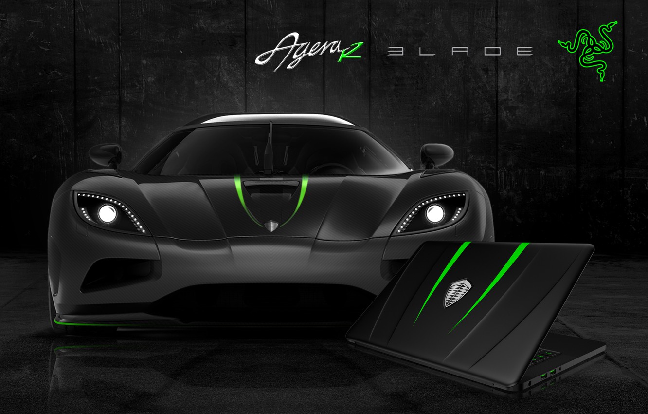 Photo Wallpaper Auto, Green, Black, White, Wallpaper, - Koenigsegg Agera R Black - HD Wallpaper 