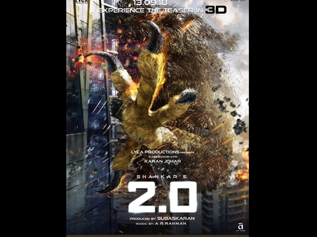 2.0 Movie Poster - HD Wallpaper 