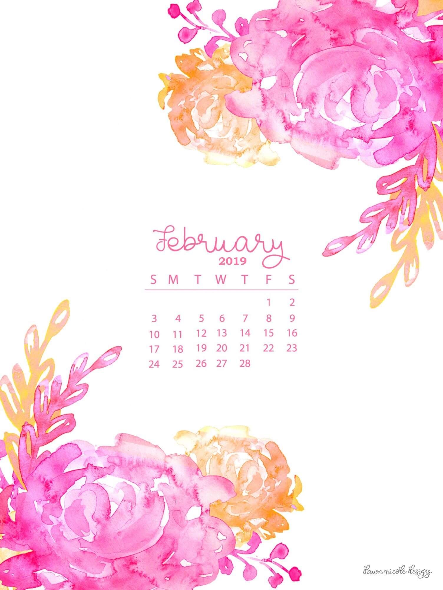 February Wallpaper Calendar 2019 - HD Wallpaper 