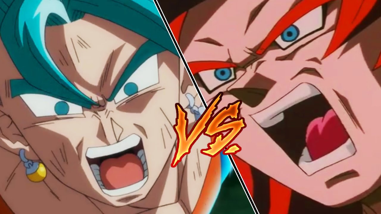 Super Saiyan 4 Gogeta Vs Super Saiyan Blue Vegito - HD Wallpaper 