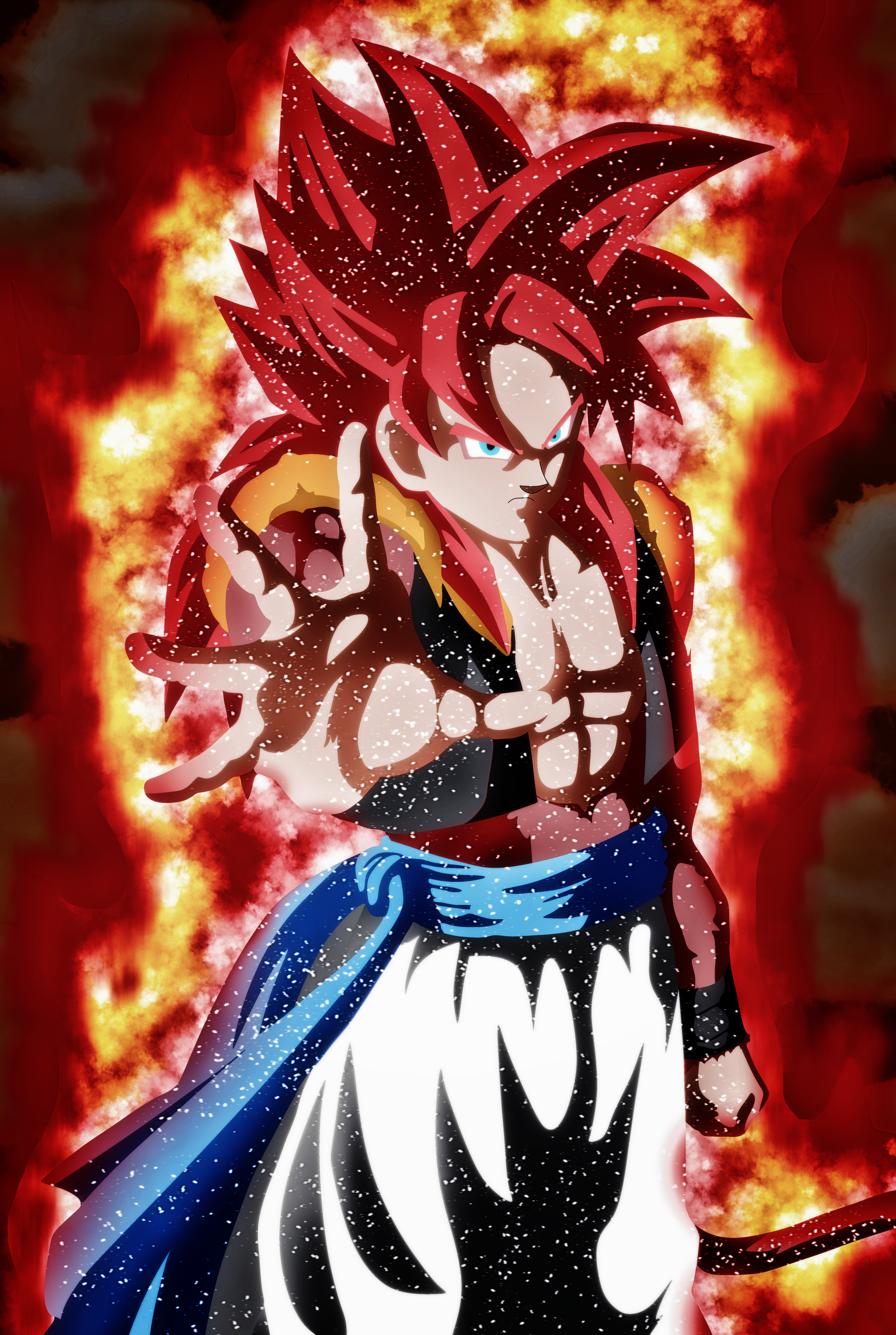 Gogeta Ssj4 Wallpaper 4700x7000 Wallpaper Teahub Io