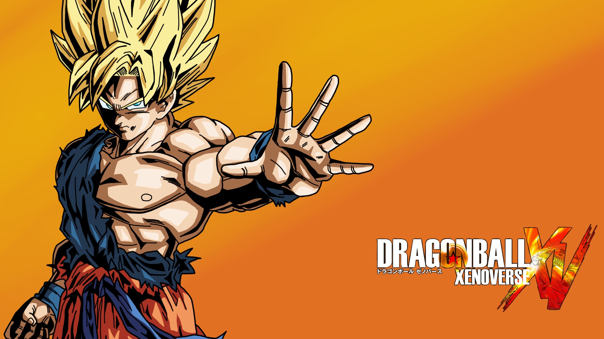Dragon Ball Xenoverse Wallpaper - Goku Ssj 1 Xenoverse - HD Wallpaper 
