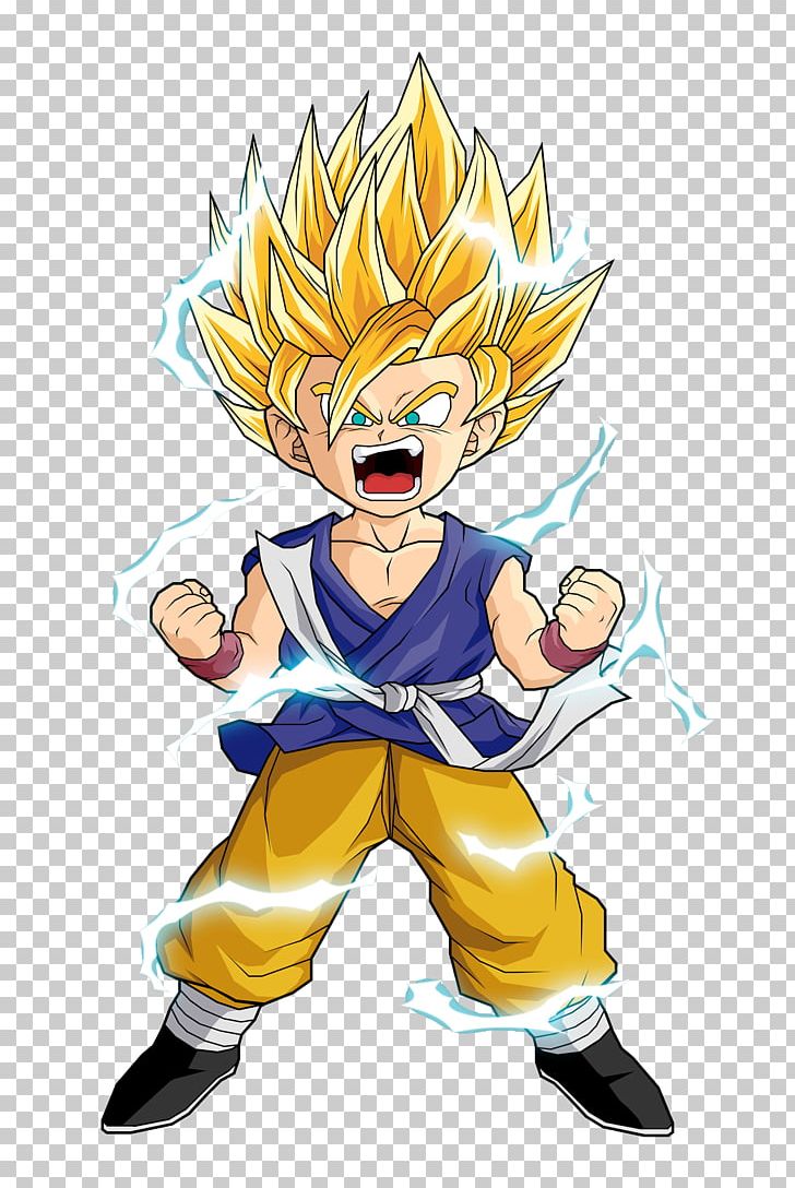 Goku Vegeta Goten Dragon Ball Gt - Kid Goku Super Saiyan - HD Wallpaper 