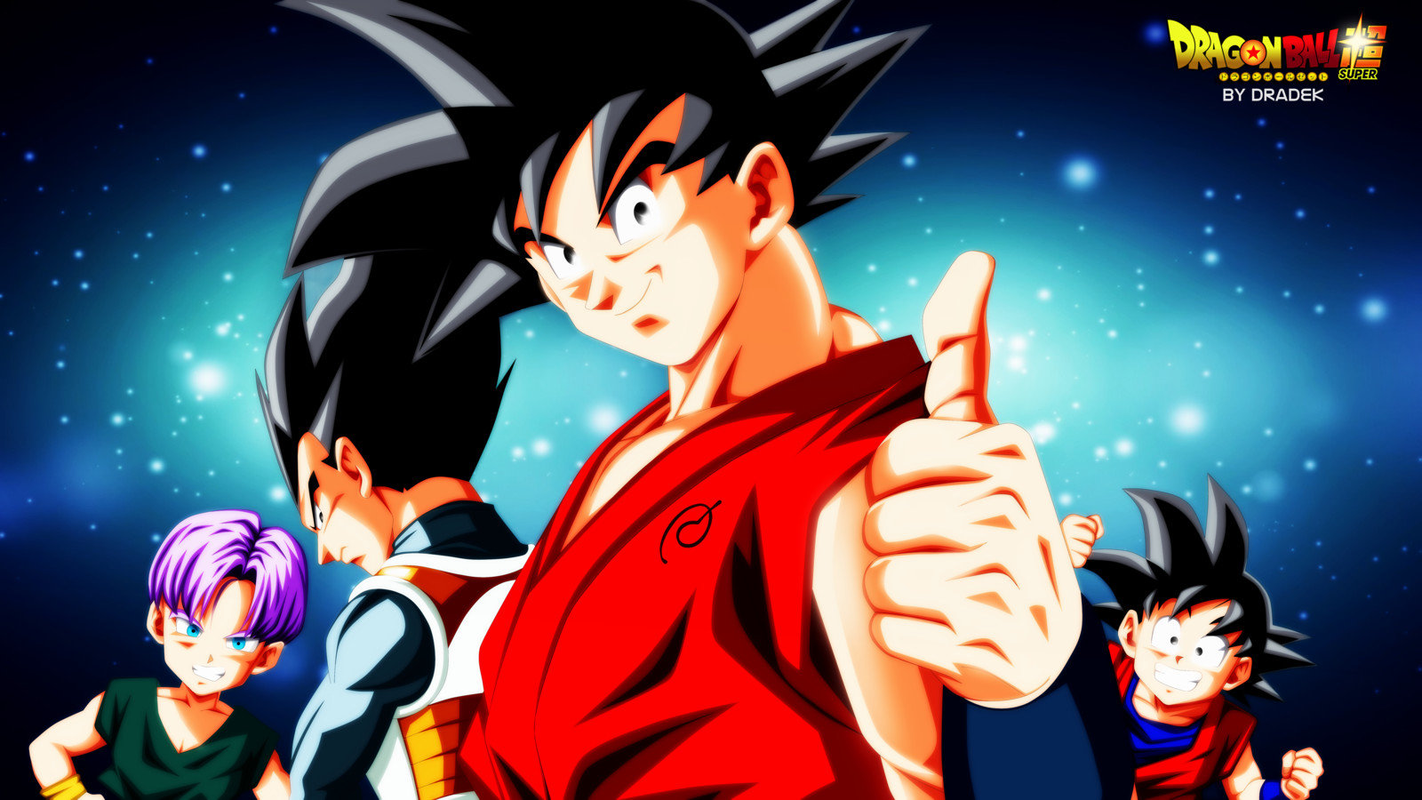 Awesome Dragon Ball Super Free Background Id - Dbs Trunks Vegeta Et Goku - HD Wallpaper 