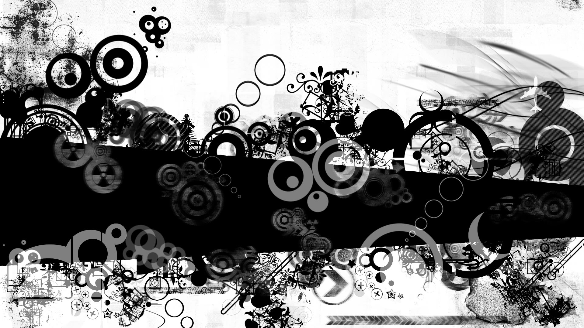 Artistic Abstract Wallpapers For Android Vintage, Music - Background Black  And White - 1920x1080 Wallpaper 