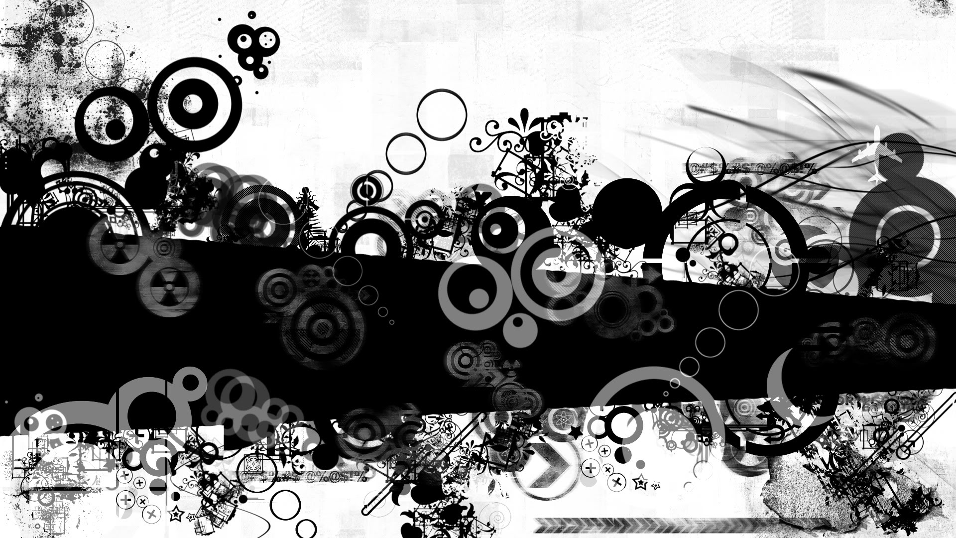 Artistic Abstract Wallpapers For Android Vintage, Music - Background Black And White - HD Wallpaper 