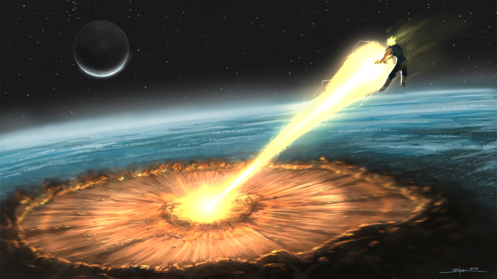 Vegeta Final Flash - HD Wallpaper 