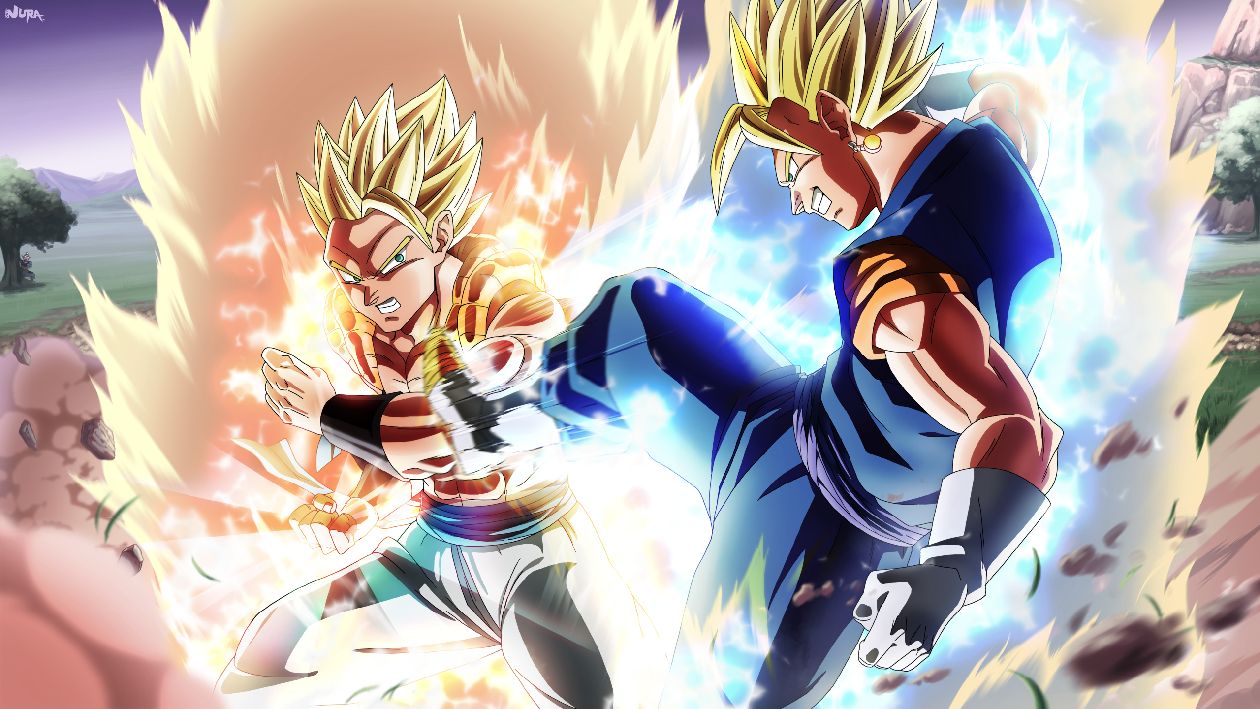 Gogeta And Vegito Wallpaper Hd - HD Wallpaper 