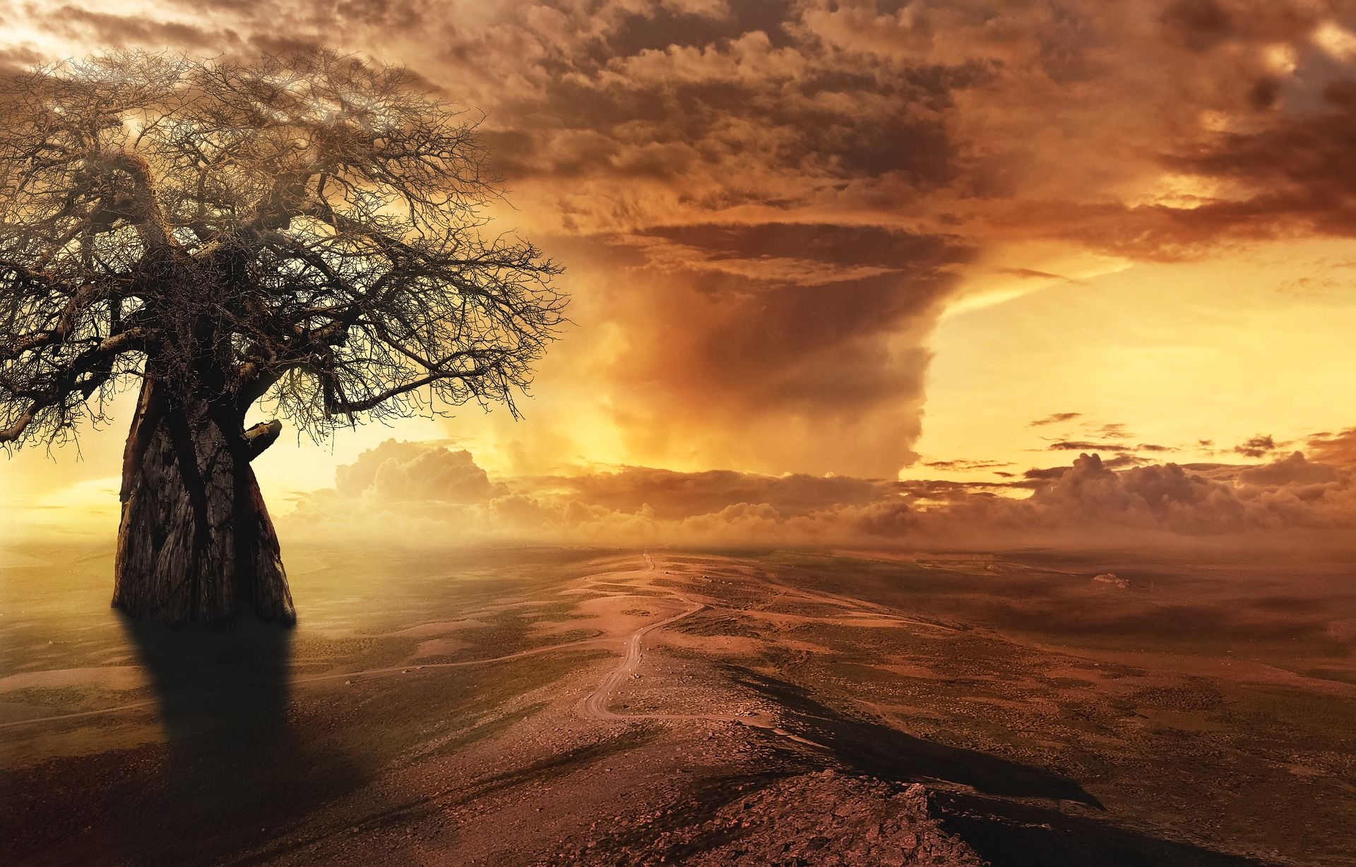 Beautiful Fantasy Loneliness Wallpaper In 1920 Resolution - Galti Sad Shayari In Hindi - HD Wallpaper 