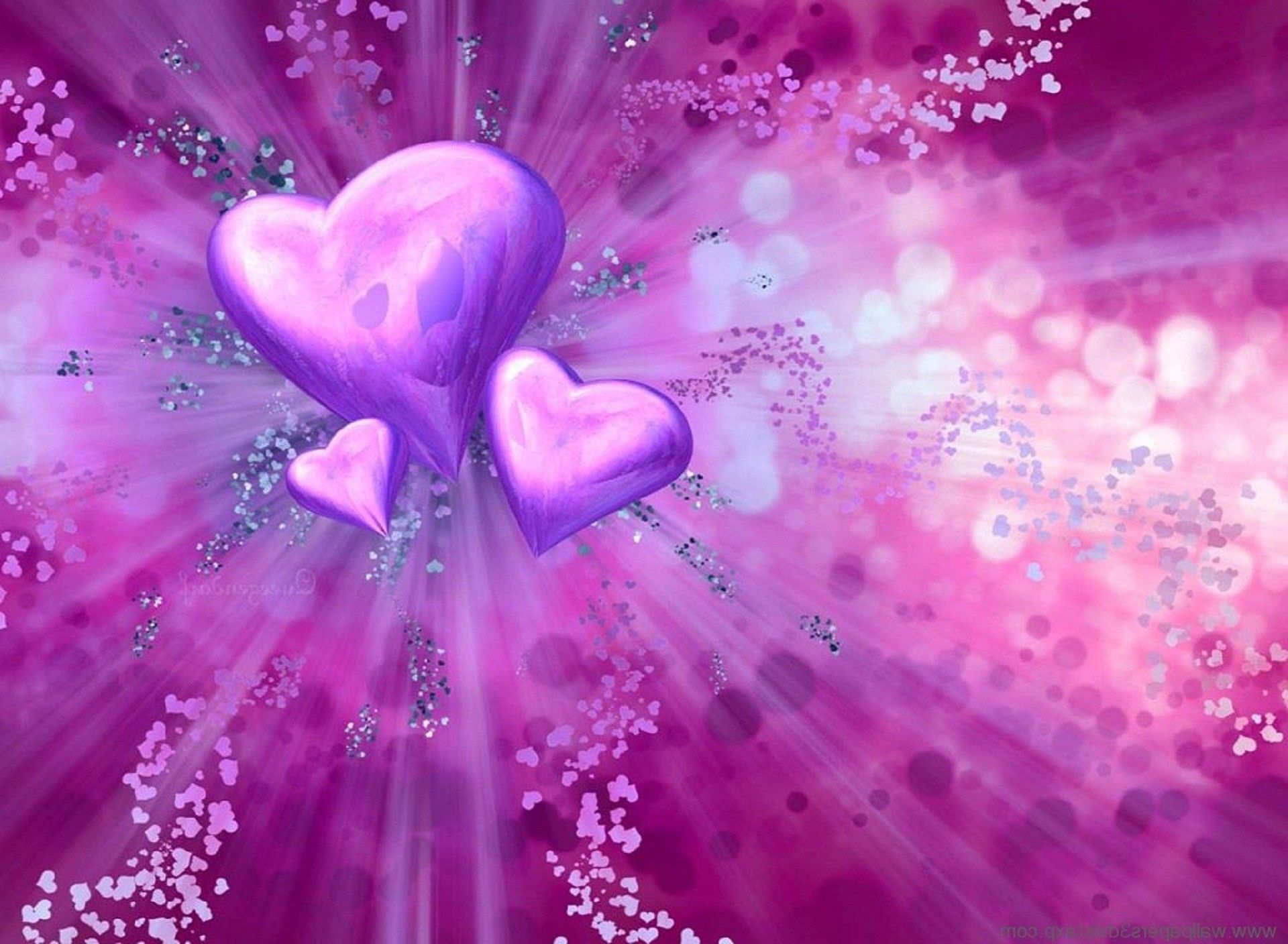 Awesome Love 3d Images & Wallpapers Piripi Ballin - Cute Heart Background Love - HD Wallpaper 
