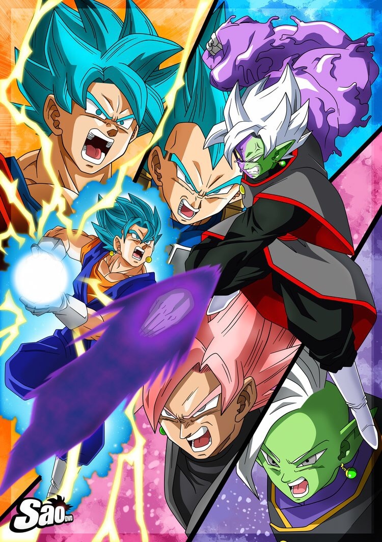 Dbs, Goku, And Vegeta Image - Black Goku And Zamasu - HD Wallpaper 