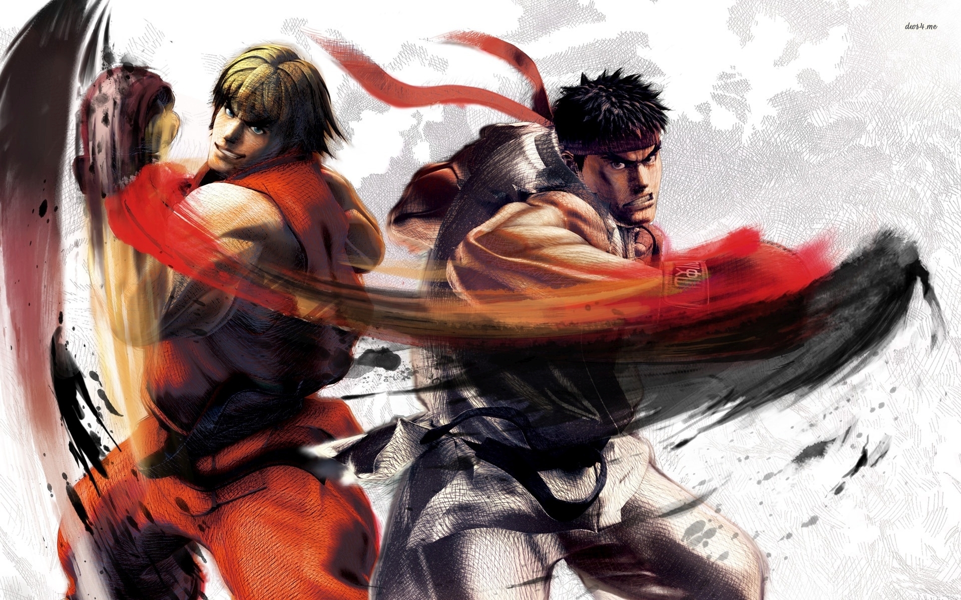 Street Fighter Ryu And Ken - HD Wallpaper 