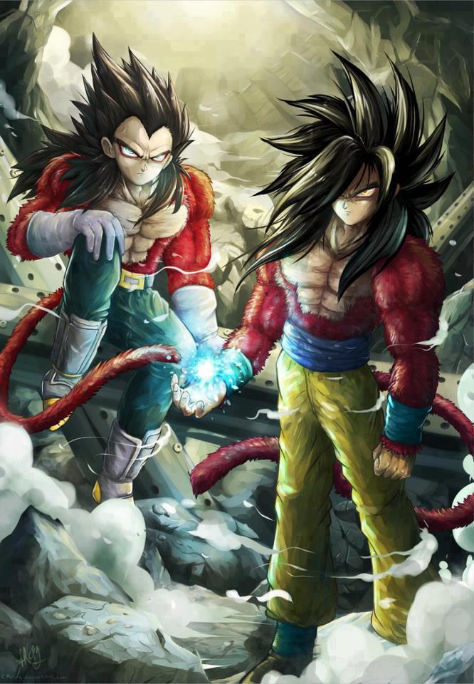 Goku And Vegeta - Dragon Ball Evolution Goku Super Saiyan 4 - HD Wallpaper 