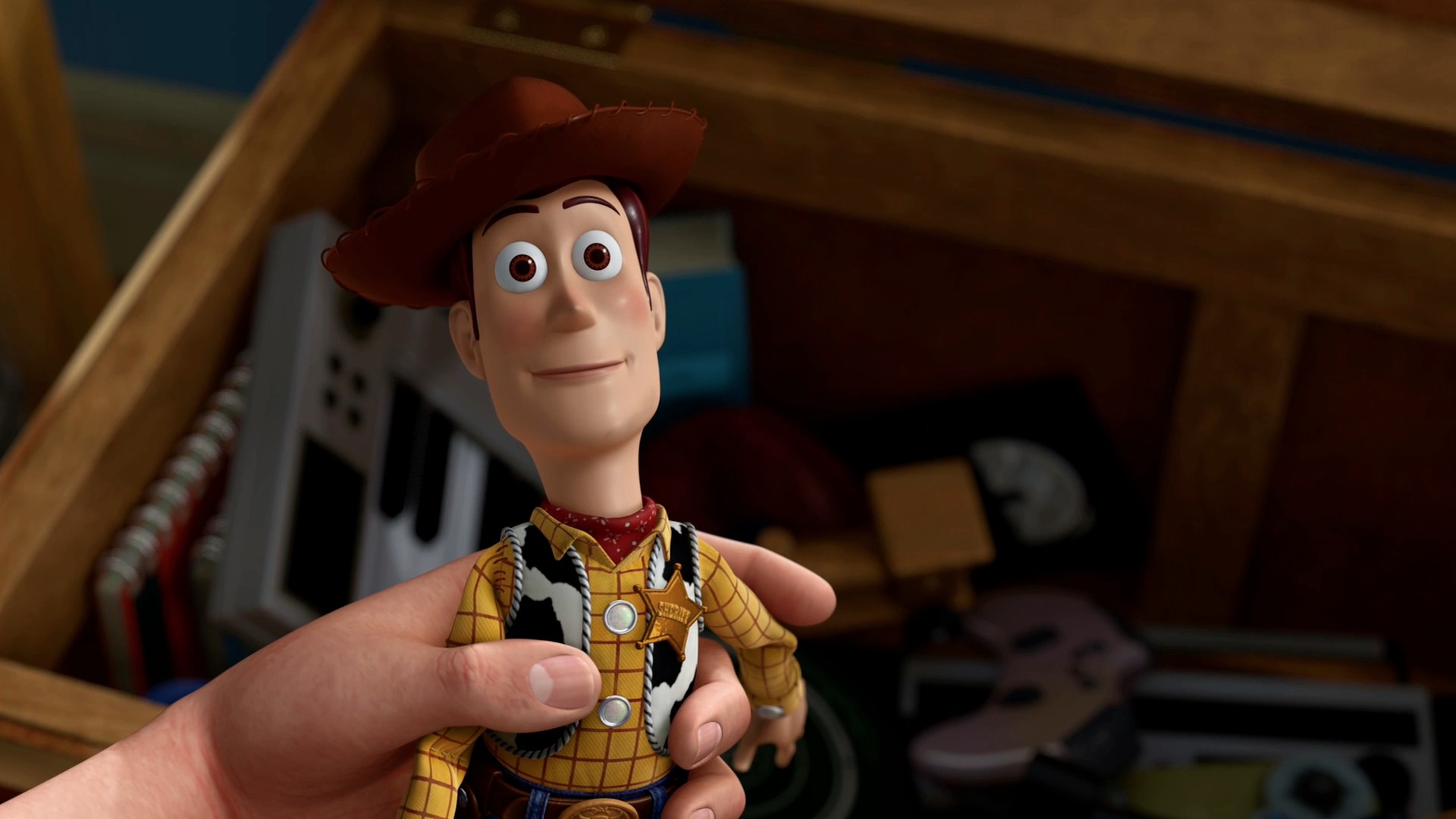 Toy Story Woody Wallpaper 
 Data Src Large Woody Wallpaper - Andy And Buzz Lightyear - HD Wallpaper 