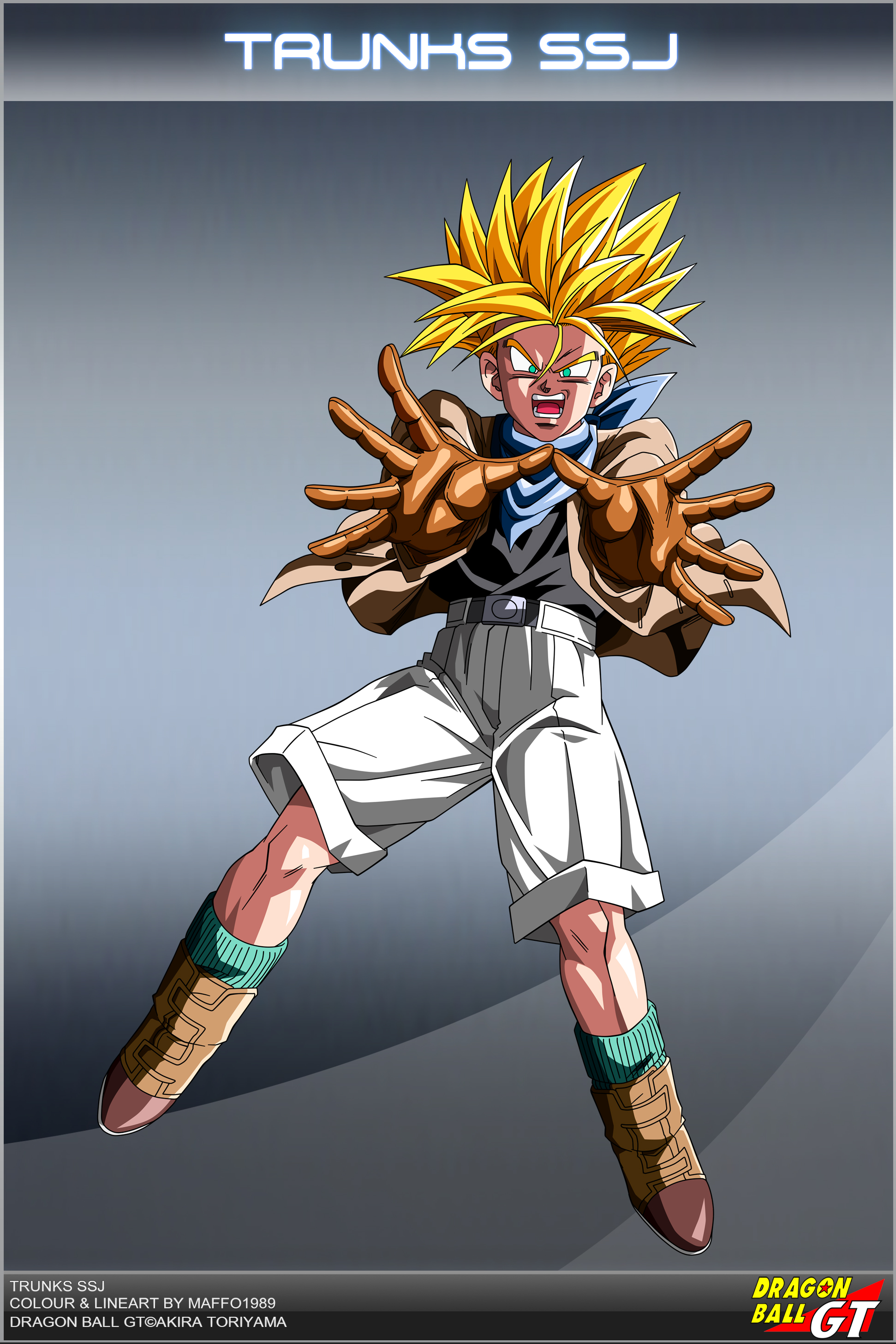 Dragon Ball Gt Trunks Ssj - HD Wallpaper 