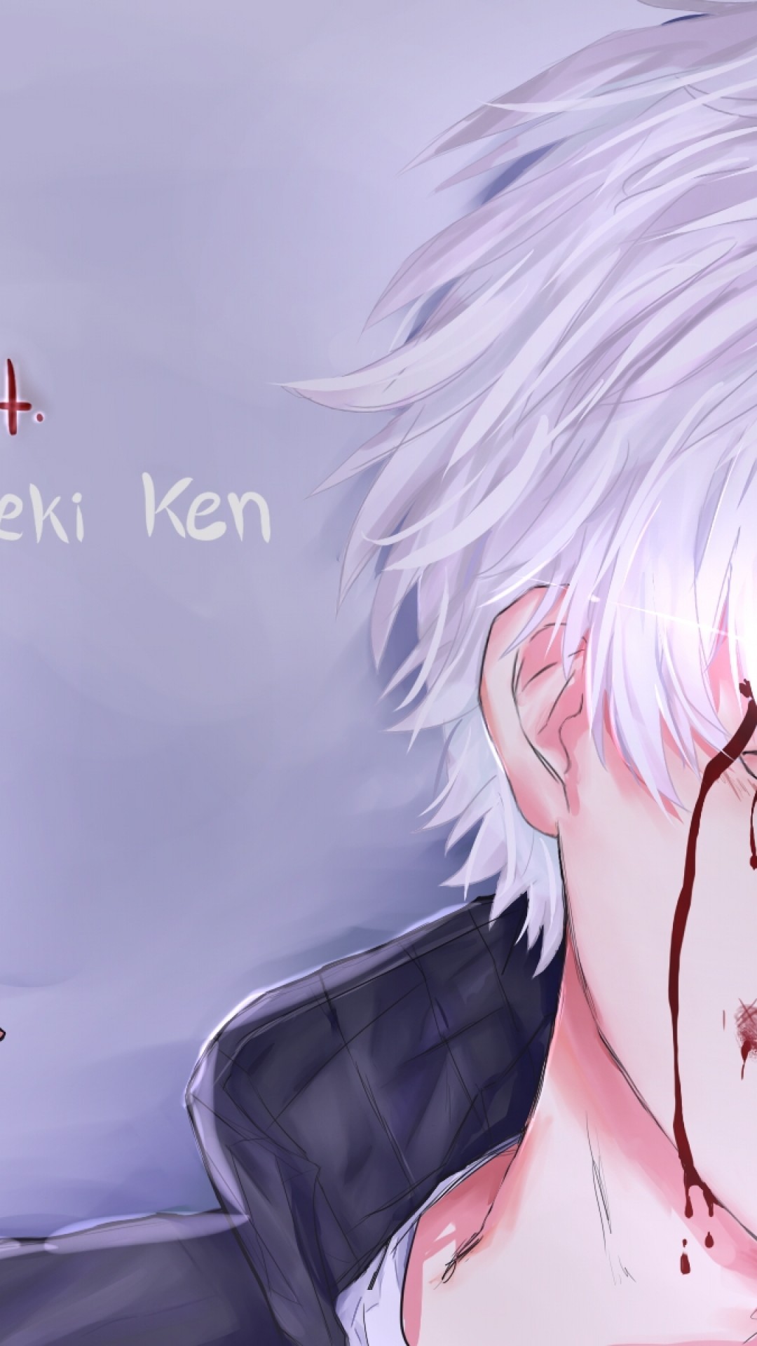 Tokyo Ghoul, Kaneki Ken, White Hair, Red Eye - Anime Wallpaper Kaneki Ken -  1080x1920 Wallpaper 