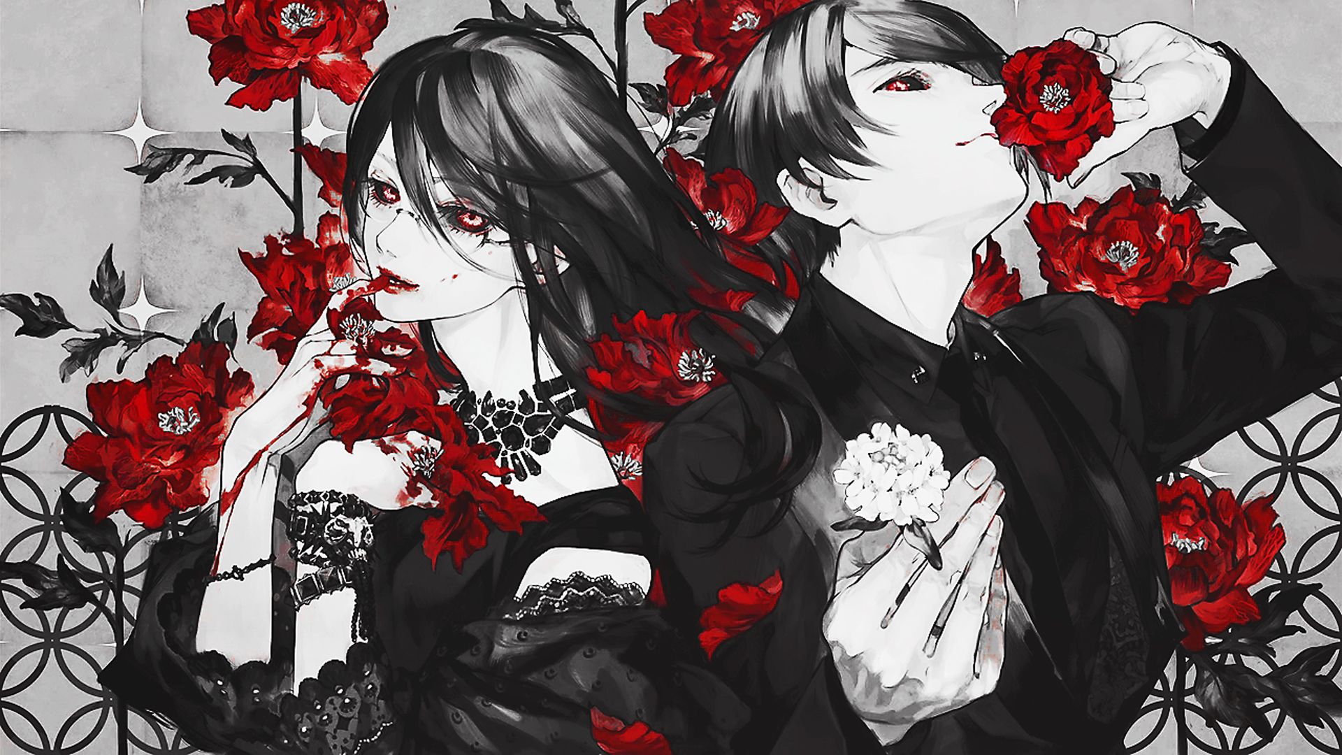 Tokyo - Ϟ - Ghoul - Tokyo Ghoul Rize And Tsukiyama - HD Wallpaper 