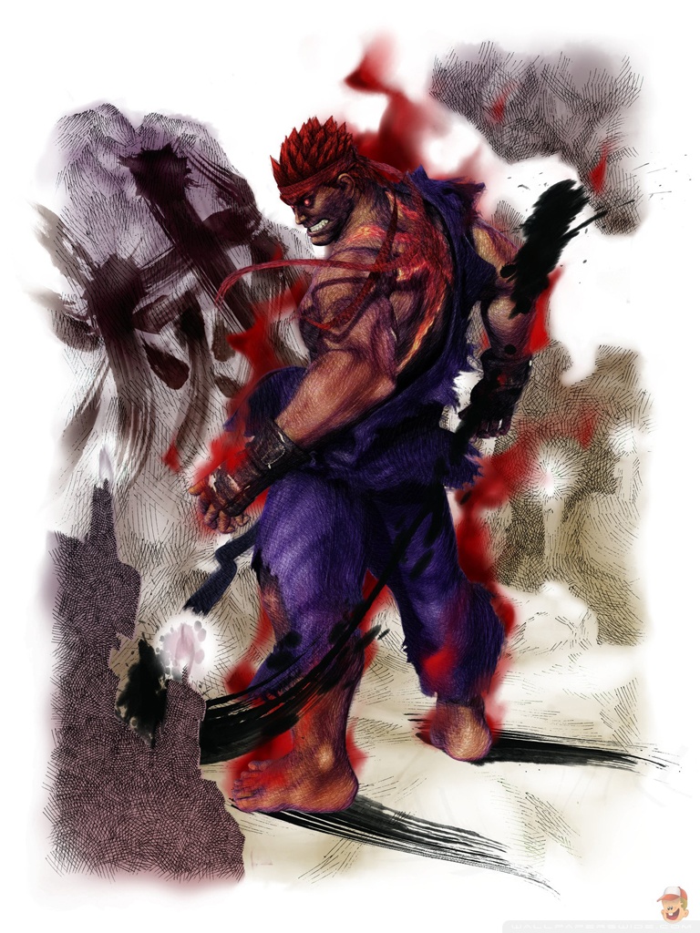 Evil Ryu Street Fighter 4 - HD Wallpaper 