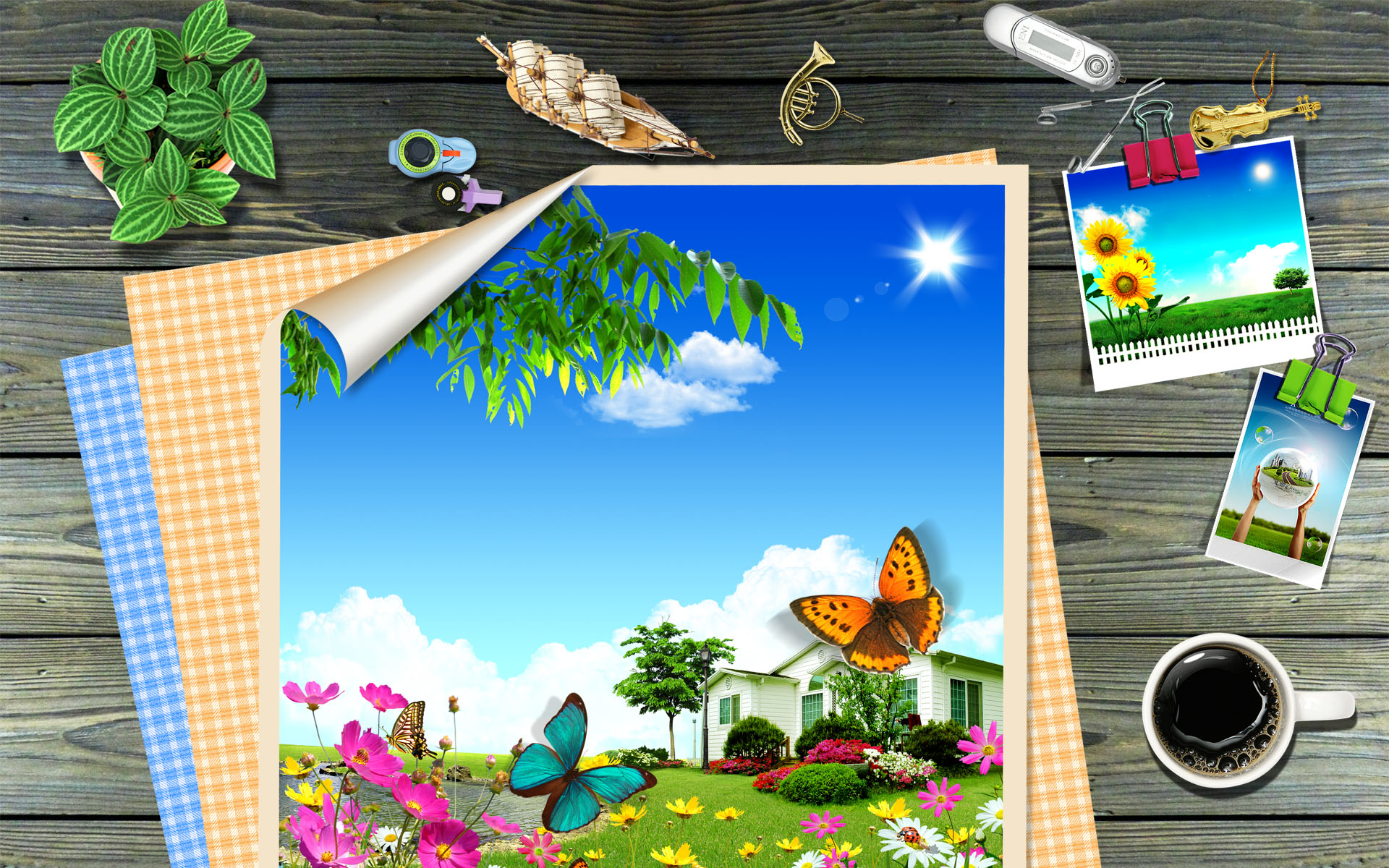 Synthesis Of The Desktop - 非 主流 电脑 壁纸 - HD Wallpaper 