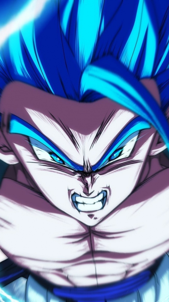 Angry, Anime Boy, Gogeta, Wallpaper - Gogeta Full Force Kamehameha - HD Wallpaper 